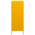 Buffet haut jaune moutarde 68x39x103,5 cm acier