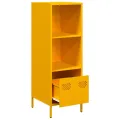 Buffet haut jaune moutarde 35x39x103,5 cm acier