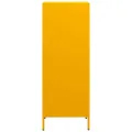 Buffet haut jaune moutarde 35x39x103,5 cm acier