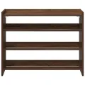 Étagère à chaussures chêne marron 80x25x61,5 cm bois ingénierie