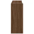 Étagère à chaussures chêne marron 80x25x61,5 cm bois ingénierie