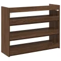 Étagère à chaussures chêne marron 80x25x61,5 cm bois ingénierie
