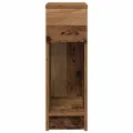 Tables de chevet avec tiroir 2 pcs vieux bois 20x36x60 cm