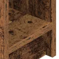 Tables de chevet avec tiroir 2 pcs vieux bois 20x36x60 cm
