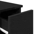 Table de chevet avec tiroir chêne noir 20x36x60 cm