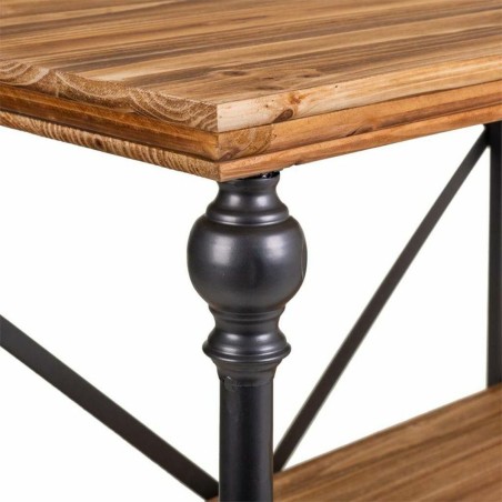 Mensole Alexandra House Living Marrone Nero Grigio Ferro Legno di abet