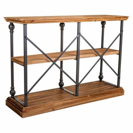 Shelve Alexandra House Living Brown Black Grey Iron Fir wood 35 x 79 x