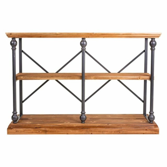 Shelve Alexandra House Living Brown Black Grey Iron Fir wood 35 x 79 x