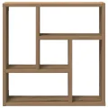 Étagère murale chêne artisanal 45x16x45 cm bois d'ingénierie