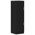 Ensemble d'armoires de cuisine 2 pcs noir bois d'ingénierie