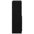 Ensemble d'armoires de cuisine 2 pcs noir bois d'ingénierie