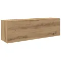 Armoire murale de bain chêne artisanal bois d'ingénierie