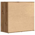 Buffet chêne artisanal 80x36x75 cm bois d'ingénierie