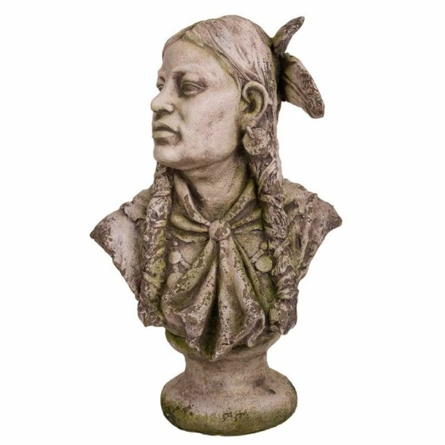 Bust Alexandra House Living Fibreglass Magnesium Lady American Indian