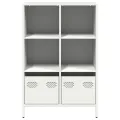Buffet haut blanc 68x39x103,5 cm acier