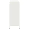 Buffet haut blanc 101,5x39x103,5 cm acier