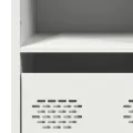 Buffet haut blanc 101,5x39x103,5 cm acier