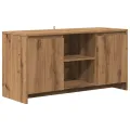 Meuble TV chêne artisanal 102x37,5x52,5 cm bois d'ingénierie