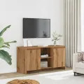 Meuble TV chêne artisanal 102x37,5x52,5 cm bois d'ingénierie