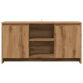 Meuble TV chêne artisanal 102x37,5x52,5 cm bois d'ingénierie