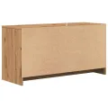 Meuble TV chêne artisanal 102x37,5x52,5 cm bois d'ingénierie