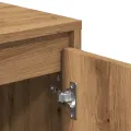 Meuble TV chêne artisanal 102x37,5x52,5 cm bois d'ingénierie