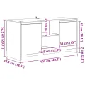 Meuble TV chêne artisanal 102x37,5x52,5 cm bois d'ingénierie