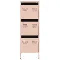 Buffet haut rose 39x35x103,5 cm acier
