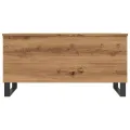 Table basse chêne artisanal 90x44,5x45 cm bois d'ingénierie