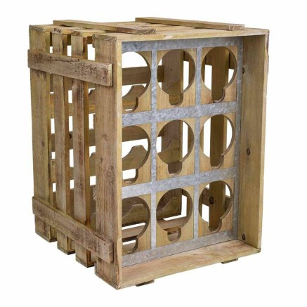 Bottle rack Alexandra House Living Natural Fir wood 32 x 43 x 33 cm 9