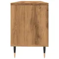 Meuble TV chêne artisanal 150x30x44,5 cm bois d'ingénierie