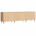 Meuble TV chêne artisanal 150x30x44,5 cm bois d'ingénierie
