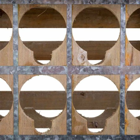 Flessenrek Alexandra House Living Natuurlijk Sparrenhout 32 x 55 x 41