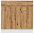 Armoire de plancher à tiroir chêne artisanal 80x46x81,5 cm
