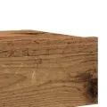 Meuble TV avec éclairage LED vieux bois 60x35x15,5 cm