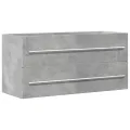 Armoire d'évier Gris béton 100x38,5x48 cm Aggloméré