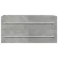 Armoire d'évier Gris béton 100x38,5x48 cm Aggloméré