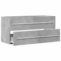 Armoire d'évier Gris béton 100x38,5x48 cm Aggloméré