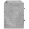 Armoire d'évier Gris béton 100x38,5x48 cm Aggloméré
