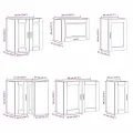 Ensemble d'armoires cuisine 11pcs Porto blanc bois d'ingénierie