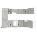 Ensemble d'armoires de cuisine 14 pcs Porto bois d'ingénierie