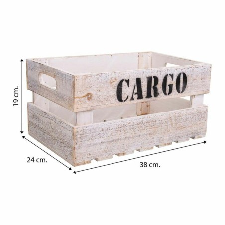 Scatole per conservare Alexandra House Living CARGO Bianco Legno di ab