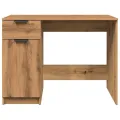 Bureau chêne artisanal 100x50x75 cm bois d'ingénierie
