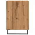 Meuble TV chêne artisanal 100x35x55 cm bois d'ingénierie