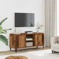 Meuble TV vieux bois 102x35x50 cm bois d'ingénierie