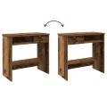 Bureau style vieux bois 80x40x75 cm bois d'ingénierie