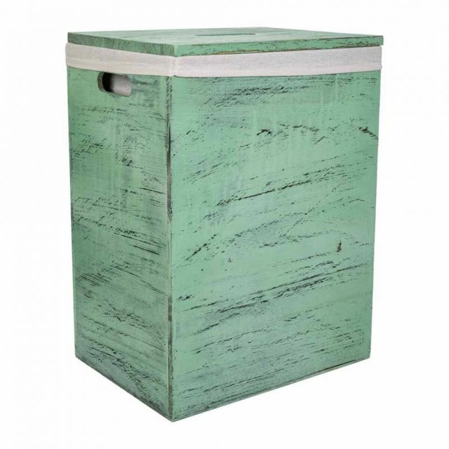Panier à linge Alexandra House Living Vert Bois de paulownia 30 x 54