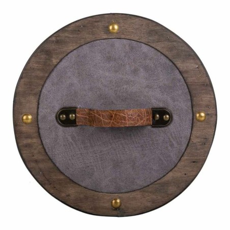 Seau de conteneur Alexandra House Living Marron Gris PVC Bois Métal 3