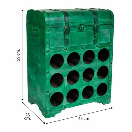 Bottle rack Alexandra House Living PVC Wood Metal 28 x 59 x 45 cm Ches 2