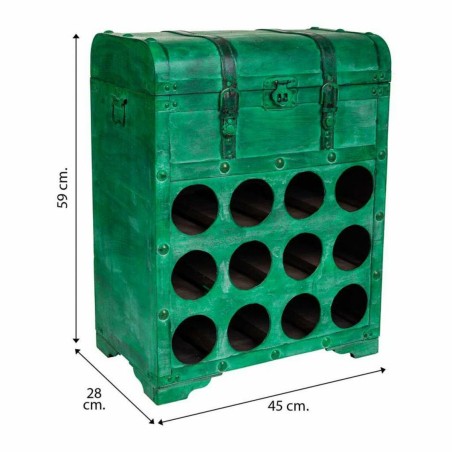 Bottle rack Alexandra House Living PVC Wood Metal 28 x 59 x 45 cm Ches